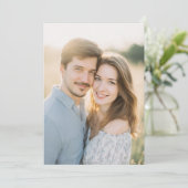 Warm Romantic Photo Einladung (Stehend Vorderseite)