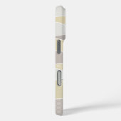 Warm rosa Gelbgrün abgerundeter Streifen Abstrakte Case-Mate iPhone Hülle (Rückseite / Rechts)