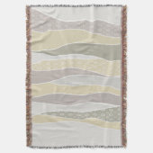 Warm rosa Gelbgrün abgerundeter Streifen Abstrakte Decke (Vorderseite Vertikal)