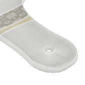 Warm rosa Gelbgrün abgerundeter Streifen Abstrakte Schneidebrett (Ecke)