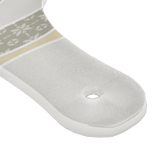 Warm rosa Gelbgrün abgerundeter Streifen Abstrakte Schneidebrett (Ecke)