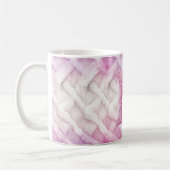 Warm rosa Lila Buchstabe N Kaffeetasse (Links)