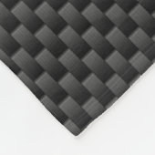 Warm rosa Racing Streifen im Carbon Fibre-Stil Fleecedecke (Ecke)