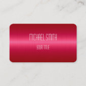 Warm rosa Stahlaussehen Visitenkarte (Vorderseite)