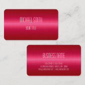 Warm rosa Stahlaussehen Visitenkarte (Vorne/Hinten)