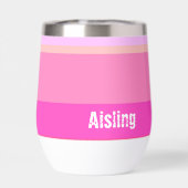 Warm-rosa Streifen (Rückseite)