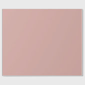 Warm Rose Blush Solid Geschenkpapier (Flach)