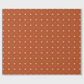 Warm Rust Orange & Cream Minimalist  Geschenkpapier (Flach)