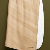 Warm Sandstone Flow Sherpa Blanket Sherpadecke