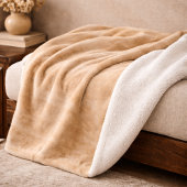 Warm Sandstone Flow Sherpa Blanket Sherpadecke