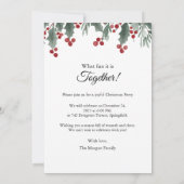 Warm Smiles Christmas Einladung (Rückseite)