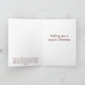 Warm Snowy Christmas Feiertagskarte (Innenseite)