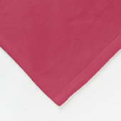 Warm Solid Magenta Fleecedecke (Ecke)