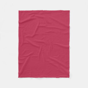 Warm Solid Magenta Fleecedecke