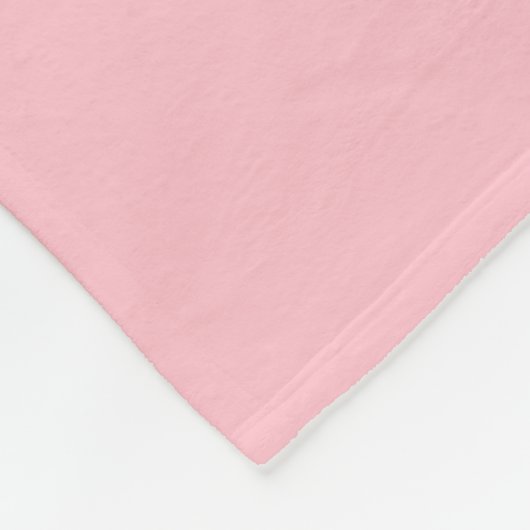 Warm Solid Pink Fleecedecke (Ecke)
