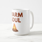 Warm Soul Minimal Fire Mug Kaffeetasse (VorderseiteRechts)