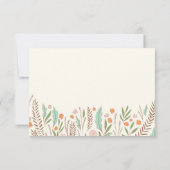 Warm Sprigs Flat Vielen Dank Hinweis Einladung (Rückseite)