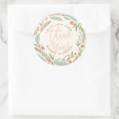 Warm Sprigs Gender Herbst Baby Danke Aufkleber (Tasche)