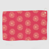 Warm Spring Daisy Golfhandtuch (Horizontal)