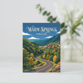 Warm Springs USA Postkarte (Stehend Vorderseite)