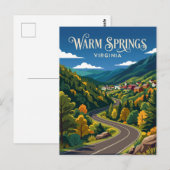 Warm Springs USA Postkarte (Vorne/Hinten)