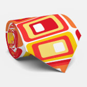 Warm Stacked Rectangles  Krawatte (Gerollt)