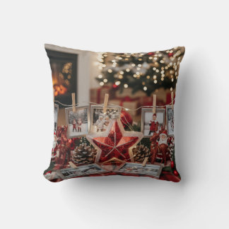 "Warm & stilvolle Weihnachts-Zuhause-Akzent" Kissen