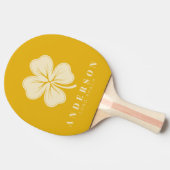 Warm Sunflower Four Leaf Clover with Name Tischtennis Schläger (Seitenansicht)
