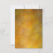 Warm Sunset Floral Thank You Card Dankeskarte (Rückseite)