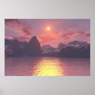 Warm Sunset Poster