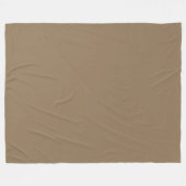 Warm Taupe Fleecedecke (Vorderseite (Horizontal))