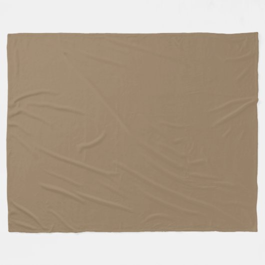 Warm Taupe Fleecedecke (Vorderseite (Horizontal))