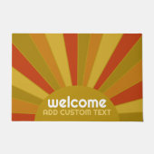 Warm terra cotta sunrise with custom text fußmatte (Vorderseite)