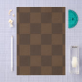 Warm Timeless Rich Brown and Dark Brown Earthy  Seidenpapier (Handwerk)