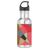 Warm Tones Contemporary Water Bottle Edelstahlflasche (Vorderseite)
