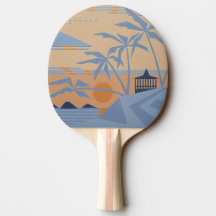 WARM TROPICS Pingpong Paddle