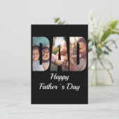 Warm und emotionale benutzerdefinierte Foto Vater Karte (Stehend Vorderseite)