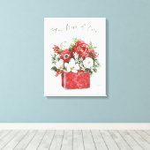 Warm und gemütlich bleibe leinwanddruck (Insitu (Holzboden))