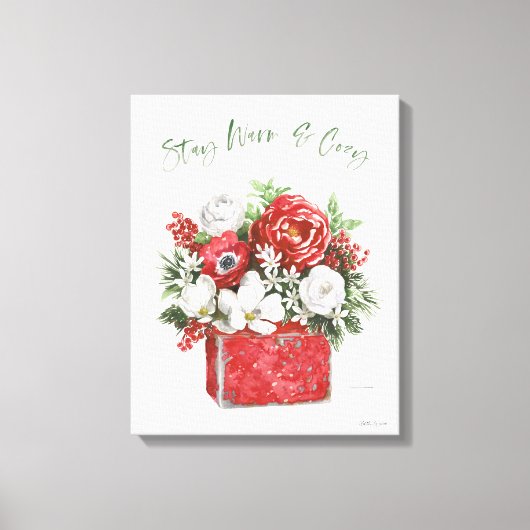 Warm und gemütlich bleibe leinwanddruck (Vorderseite)