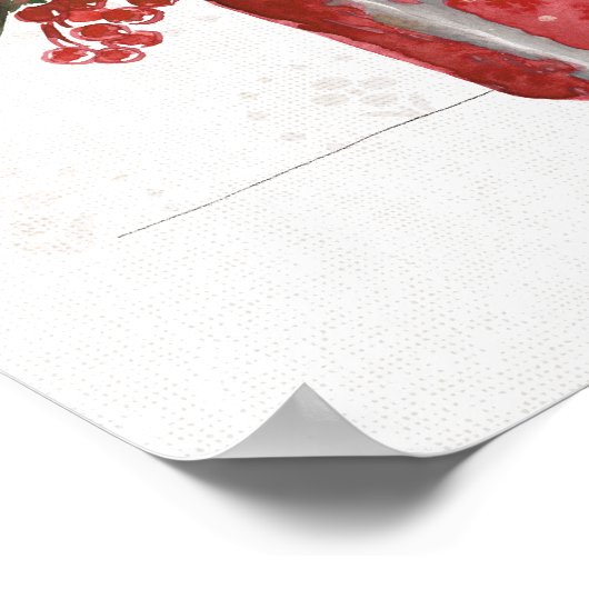 Warm und gemütlich bleibe poster (Ecke)