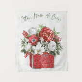 Warm und gemütlich Bleibe Wandteppich (Vorderseite)