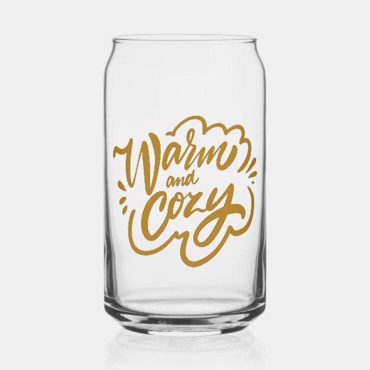 Warm und gemütlich dosenglas (Vorderseite)