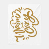 Warm und gemütlich fleecedecke (Vorderseite)