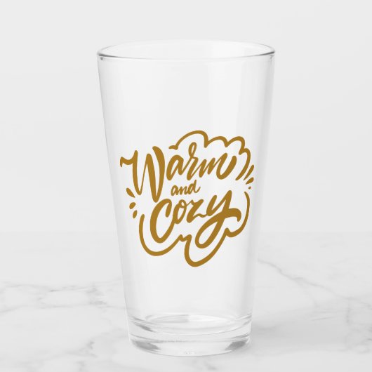 Warm und gemütlich glas (Vorderseite)