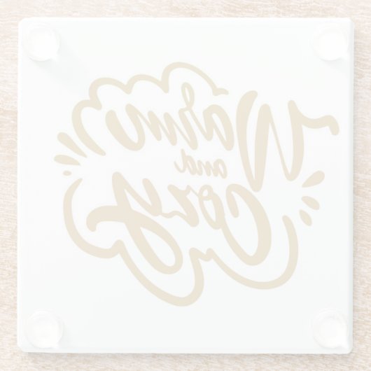 Warm und gemütlich glasuntersetzer (Rückseite)