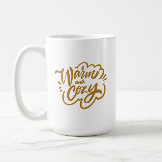 Warm und gemütlich kaffeetasse (Links)