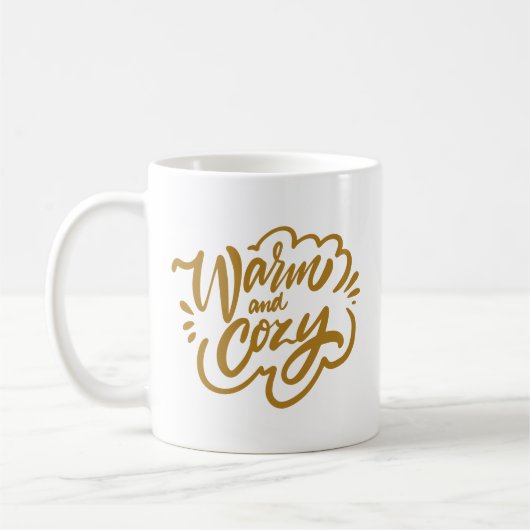 Warm und gemütlich kaffeetasse (Links)