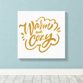 Warm und gemütlich leinwanddruck (Insitu (Holzboden))