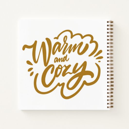 Warm und gemütlich notizblock (Rückseite)