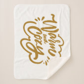 Warm und gemütlich sherpadecke (Vorderseite)